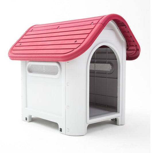 Paw Mate Pink Dog Kennel House Luna Plastic M